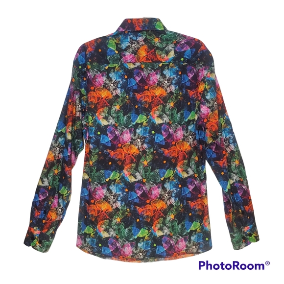 Jared Lang Multicolor Button Down Shirt Large - Picture 2 of 11